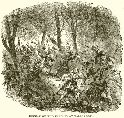 Derrota de los indios en Tallapoosa de English School
