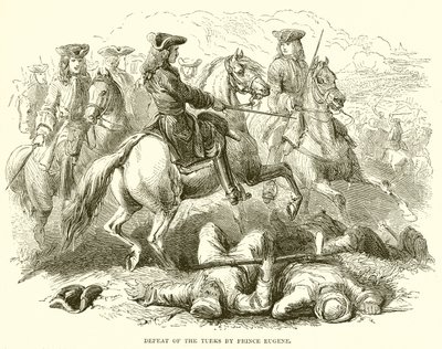 Derrota de los turcos por el príncipe Eugenio de English School