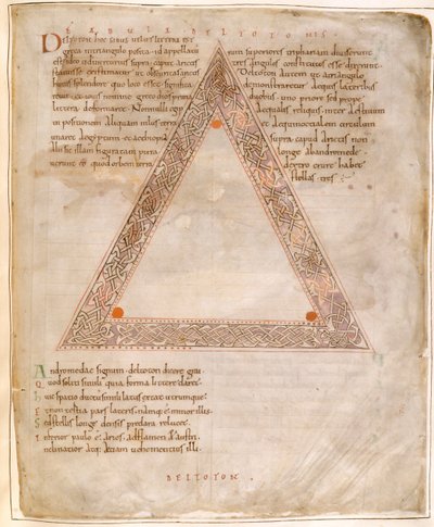 Deltoton, del Arato de Cicerón (tinta sobre papel) de English School