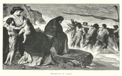Salida de Medea (grabado) de English School