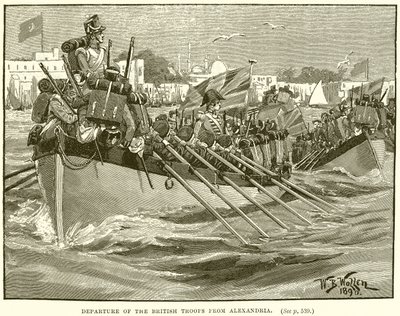La partida de las tropas británicas de Alejandría de English School