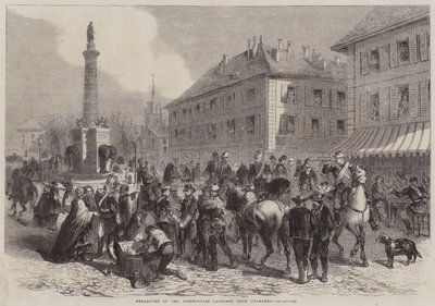 Salida de la Guarnición Piamontesa de Chambery de English School