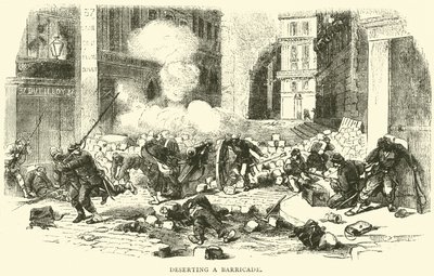 Abandonando una barricada, abril 1871 de English School