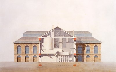 Diseño para la cervecería Stag, dibujo manuscrito original de las oficinas de George Saunders, c.1807 de English School