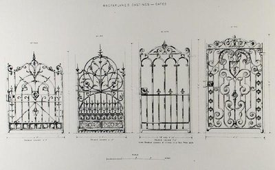 Diseños para barandillas de hierro fundido, de 