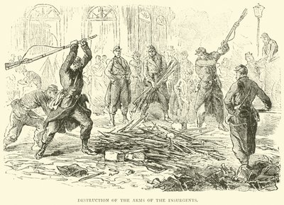 Destrucción de las armas de los insurgentes, abril 1871 de English School