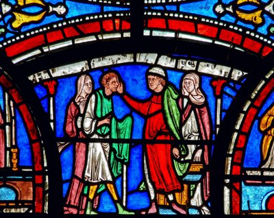 (detalle) de la Ventana del Milagro de English School