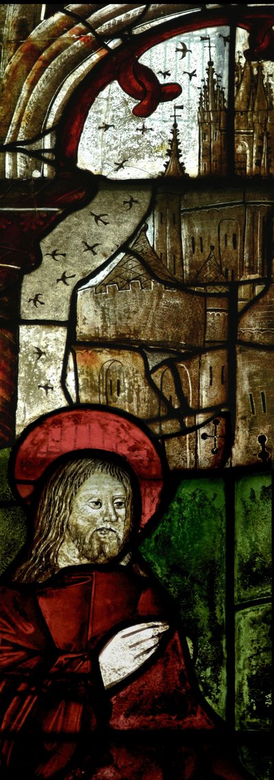 (detalle) Ventana que representa a Cristo y los Pescadores de English School