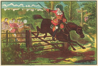 Dick Turpin desafiando a los corredores de Bow Street de English School