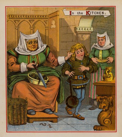 Dick Whittington y su gato (litografia en color) de English School