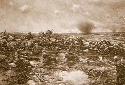 Dificultades del transporte de armas, 1914-19 de English School