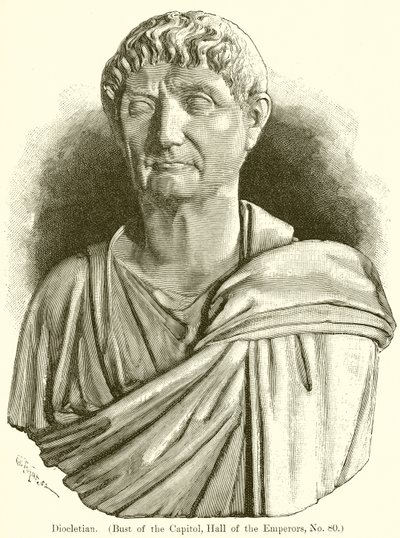 Diocleciano (Busto del Capitolio, Sala de los Emperadores, No. 80) de English School