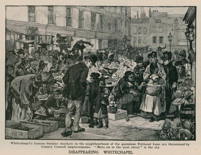 Desapareciendo Whitechapel: Los famosos mercados dominicales en el vecindario de la antigua Petticoat Lane están amenazados por mejoras del Consejo del Condado de English School