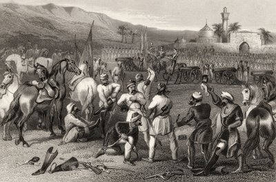 Desarme de la 11ª Caballería Irregular en Berhampore en 1857, de 