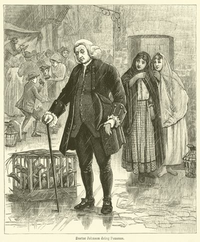 El doctor Johnson haciendo penitencia de English School