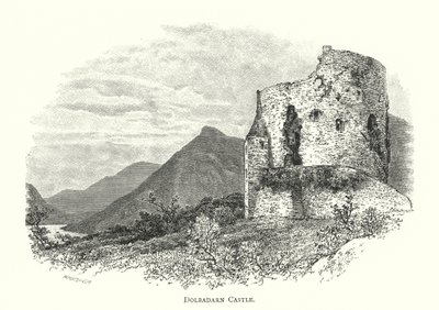 Castillo de Dolbadarn (grabado) de English School