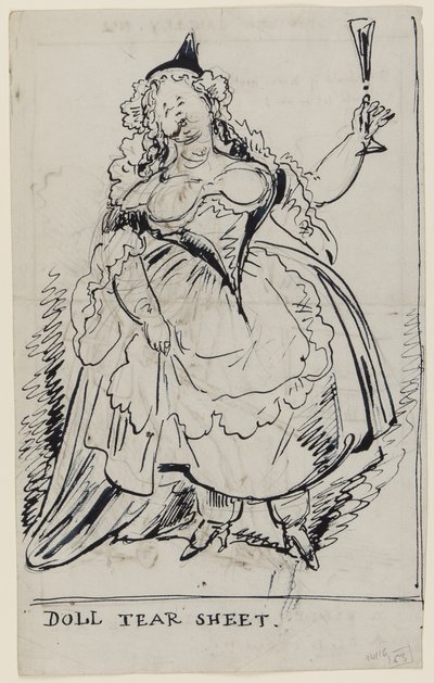 Doll Tear Sheet, c.1825 de English School