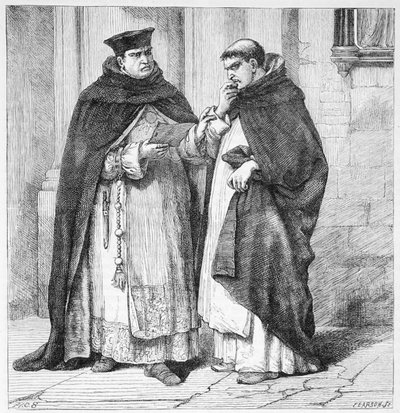 Monje dominico e inquisidor de English School