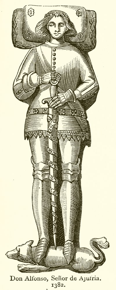 Don Alfonso, señor de Ajufría. 1382 de English School