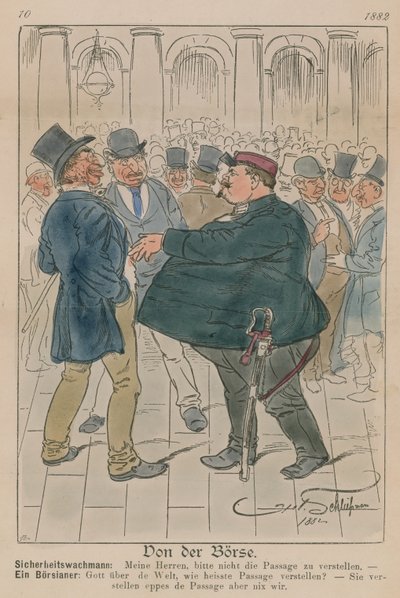 Don de Borse; caricatura de English School