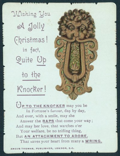 Aldaba, Tarjeta de Navidad de English School