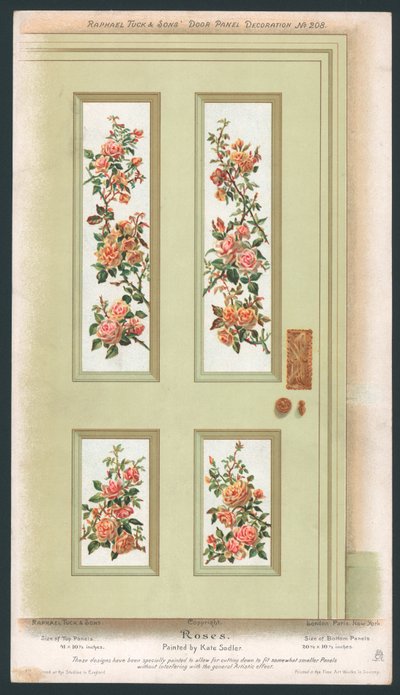 Decoración de panel de puerta de English School