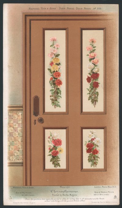 Decoración de panel de puerta de English School