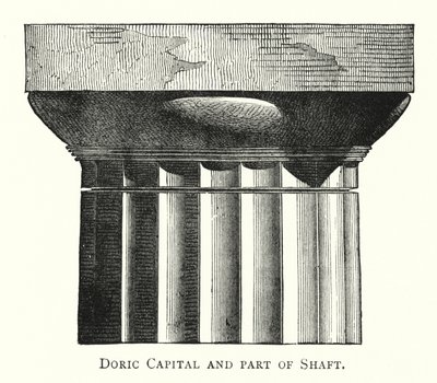 Capitel dórico y parte del fuste de English School