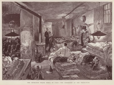 Dormitorio en la Prefectura de Policía de París, Francia de English School