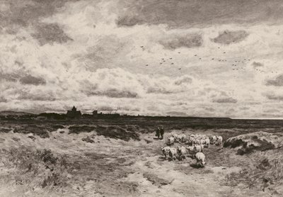 Dornoch, según G Reid, RSA (litografía) de English School