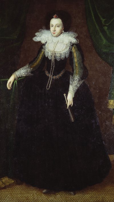Dorothy Huddleston (de soltera Dormer), c.1610-15 de English School