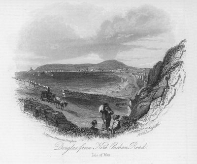 Douglas, desde Kirk Onchan Road, Isla de Man de English School