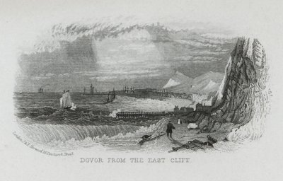 Dover desde el acantilado este, Kent de English School