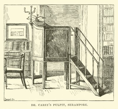 Púlpito del Dr Carey, Serampore de English School