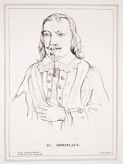 Dr. Dorislaus, de un dibujo en tinta india en la colección de St John St Aubyn Bar, imp. por Ducarme de English School
