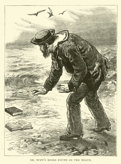 Libros del Dr. Duff encontrados en la playa de English School