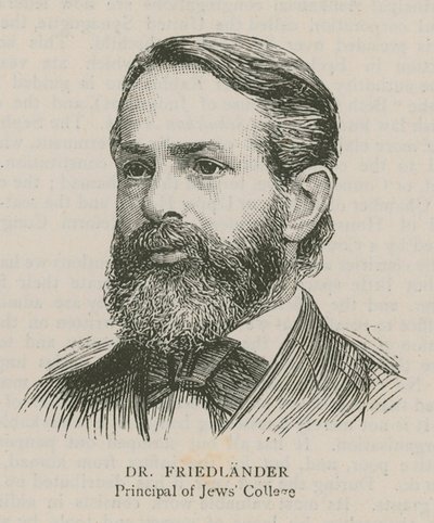 Dr. Friedlander, Director del Colegio Judío de English School