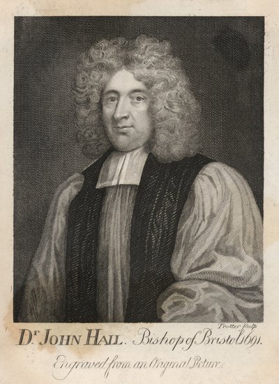 Dr John Hail, Obispo de Bristol en 1691 de English School
