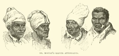 Asistentes cafres del Dr. Moffat de English School