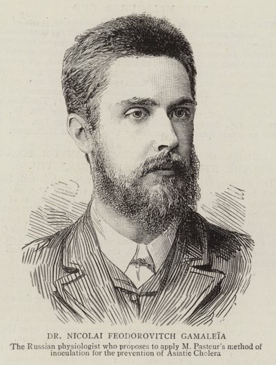 Dr. Nicolai Feodorovitch Gamaleia (grabado) de English School