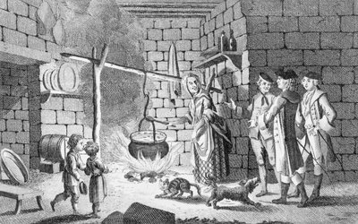 Introducción del Dr. Samuel Johnson a una cabaña de las Tierras Altas, de 