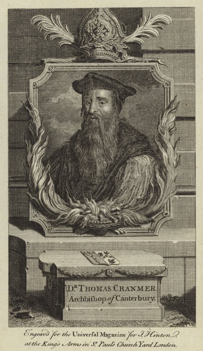 Dr. Thomas Cranmer, Arzobispo de Canterbury de English School