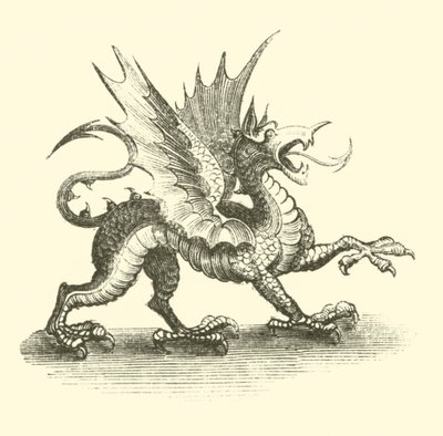 Dragón (grabado) de English School
