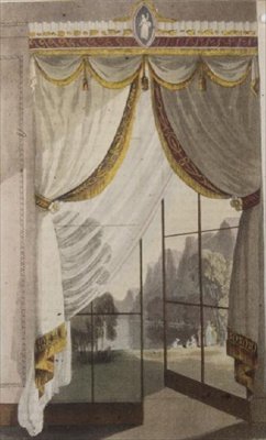 Cortina de sala de estar, placa 100 de Ackermann