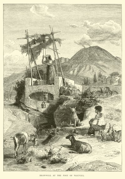 Pozo en la base del Vesubio de English School
