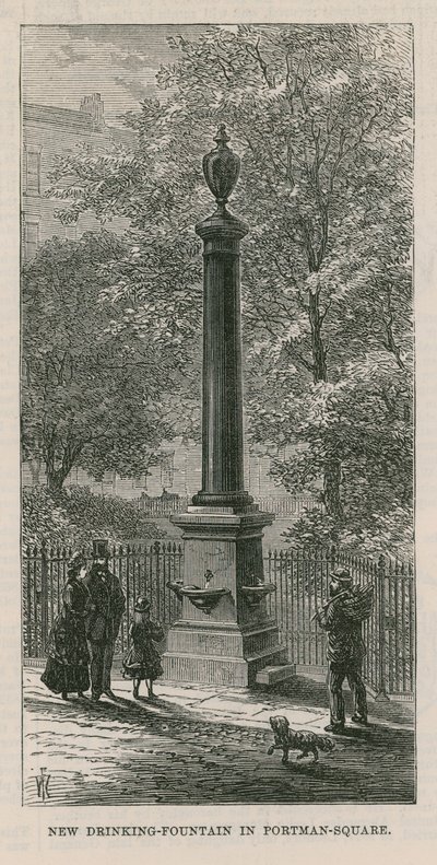 Fuente de agua potable en Portman Square de English School