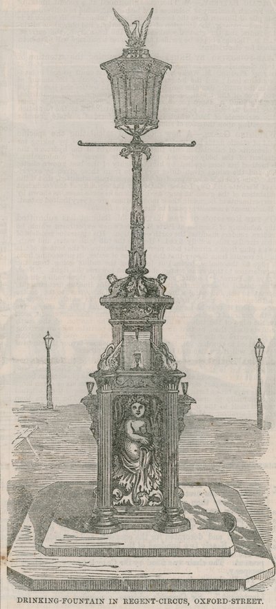 Fuente de agua potable en Regent Circus de English School