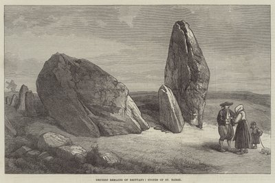 Restos druídicos de Bretaña, piedras de St Barbe de English School