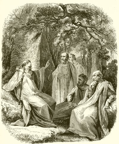 Druidas en el bosque sagrado de English School