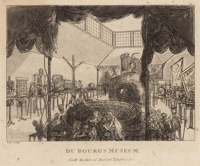 Museo Du Bougs, modelos de corcho de Templos Antiguos de English School